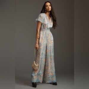 Anthropologie The Somerset Jumpsuit: Organza Edition Size M